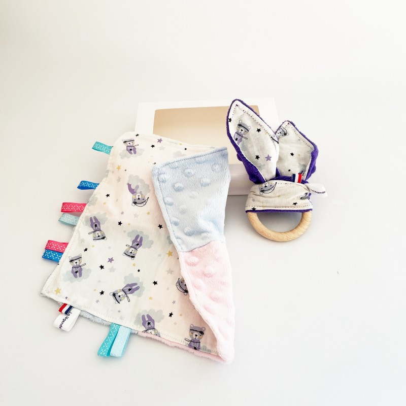 coffret cadeau bébé avec doudou