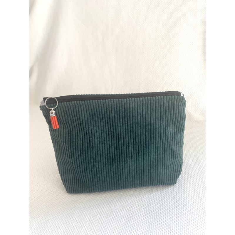 Trousse de toilette personnalisable en velours – Avec prénom ou mot doux