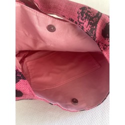Sac à main femme artisanal avec poches – Jacquard ou lin beige attrape-rêves